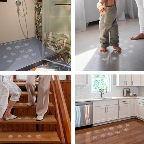 30pcs Clear Anti-Slip Shower Stickers for Safety