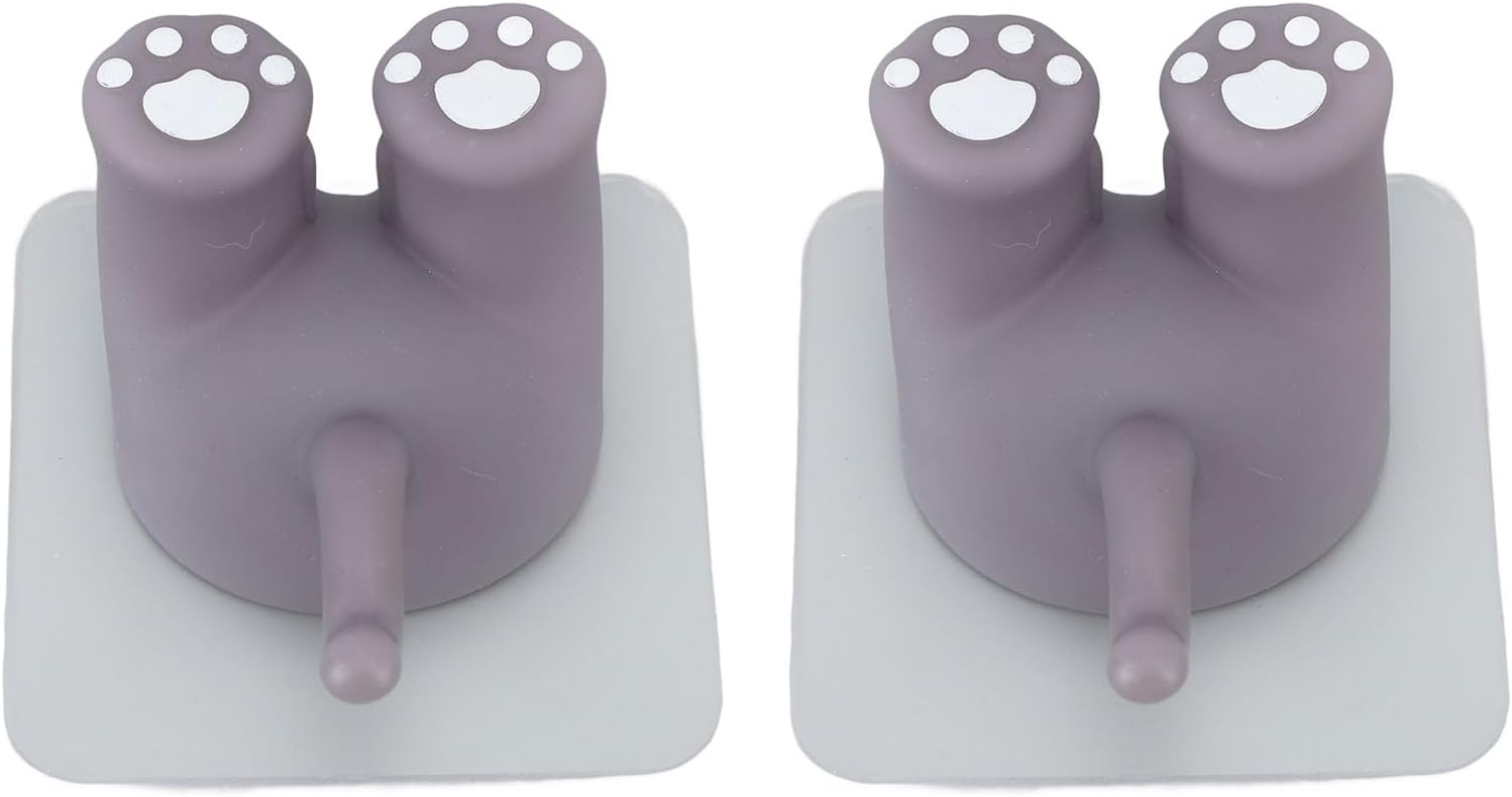 Pssopp 2Pcs Kitten Tail Toothbrush Holder for Kids