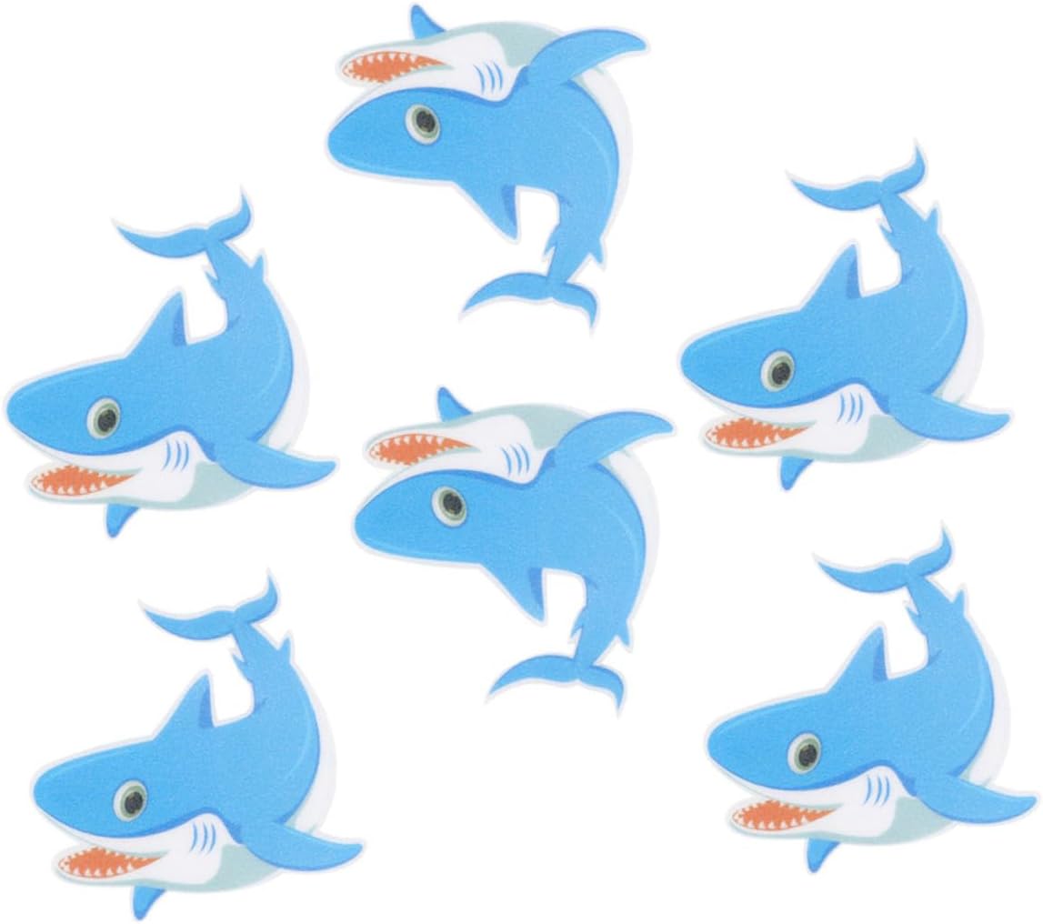 PRETYZOOM Marine Animal Bathtub Stickers 6 Pack Non-Slip Decor