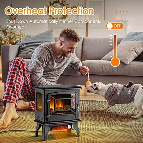 Tangkula 20 Inch Electric Fireplace Stove