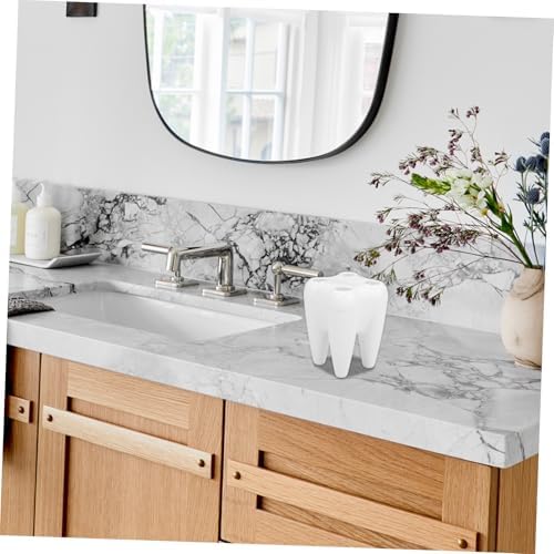 HOOTNEE 2pcs Tooth-Shaped Toothbrush Holder