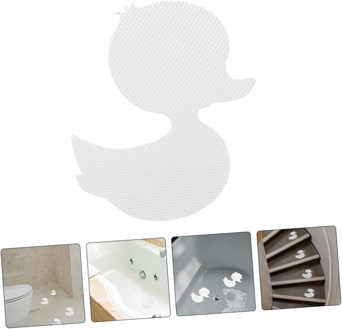 Amosfun 20pcs Duck Bath Stickers Non Slip Decorative Decals