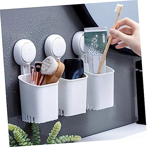 LIFKOME Wall Mount Toothbrush Holder with Suction Cup 1