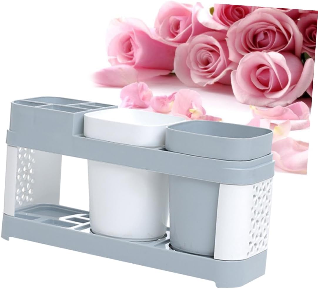 Luxshiny Toothbrush and Toothpaste Storage Holder