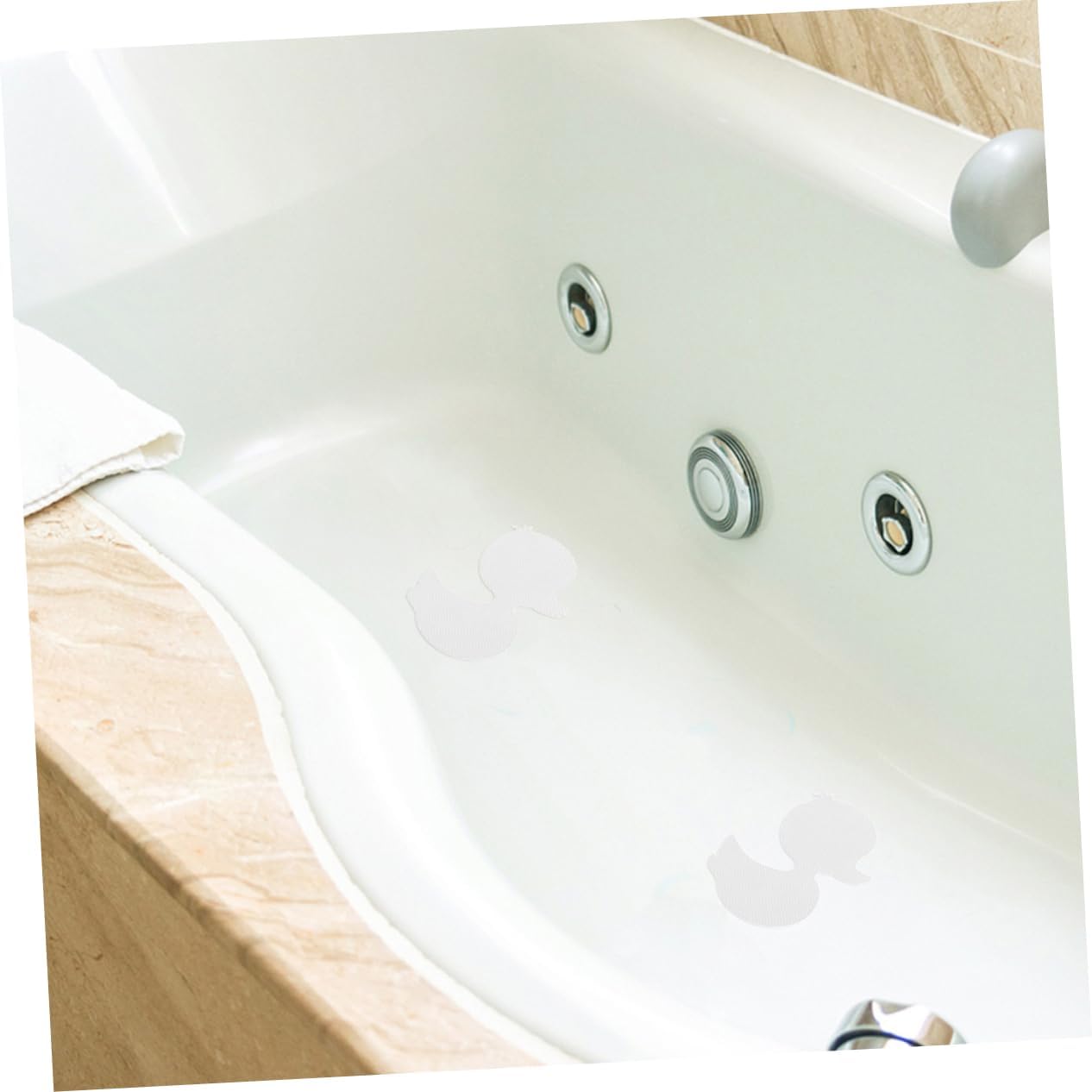 Amosfun 20pcs Duck Bath Stickers Non Slip Decorative Decals