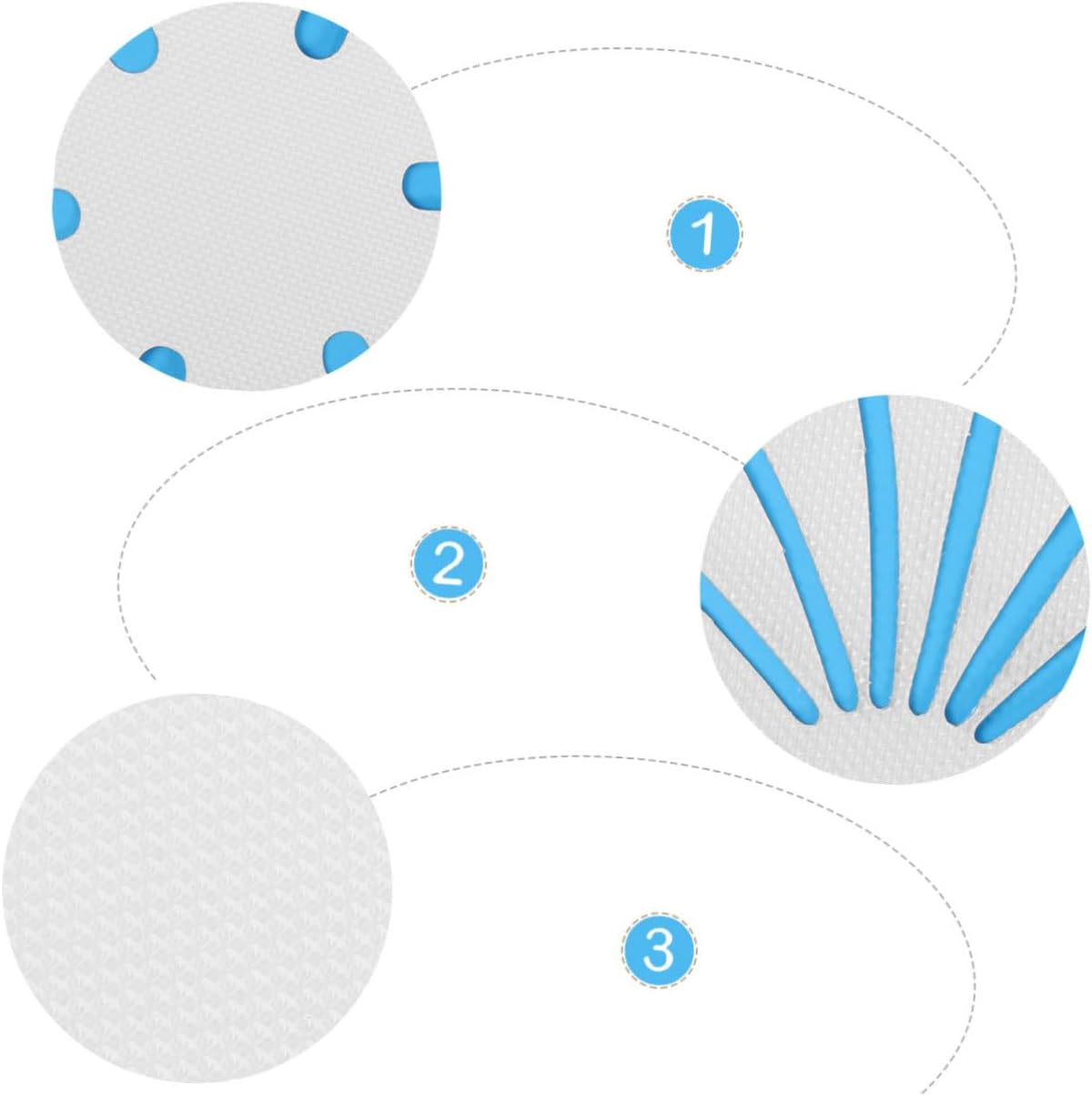 LABRIMP 2 Sets Bathtub Stickers Slip-Proof Flower and Shell Design