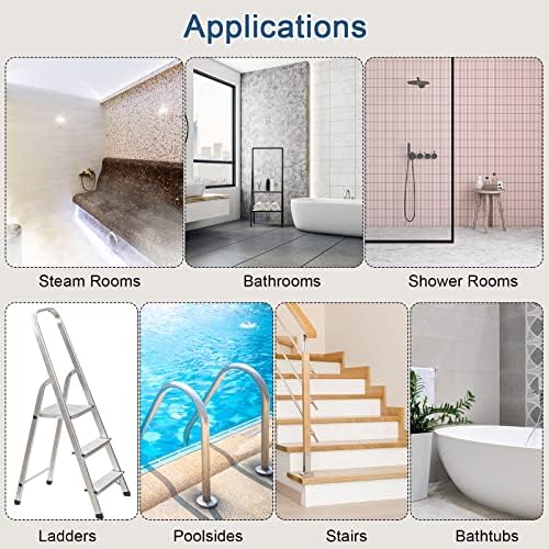 HARFINGTON 12pcs Non-Slip Bathtub Stickers White Starfish Design