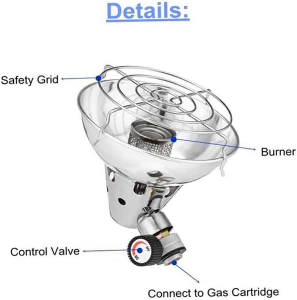 Portable Gas Heater with Stand and Storage Bag