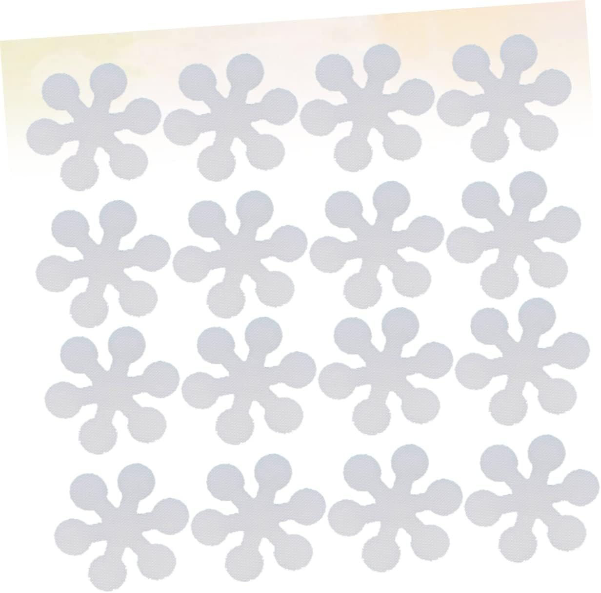 STOBAZA 20 Pack Snowflake Non-Slip Bathtub Decals