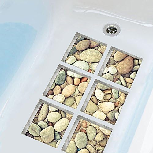 AILEGOU 3D Non-Slip Bathtub Stickers Set of 6 1