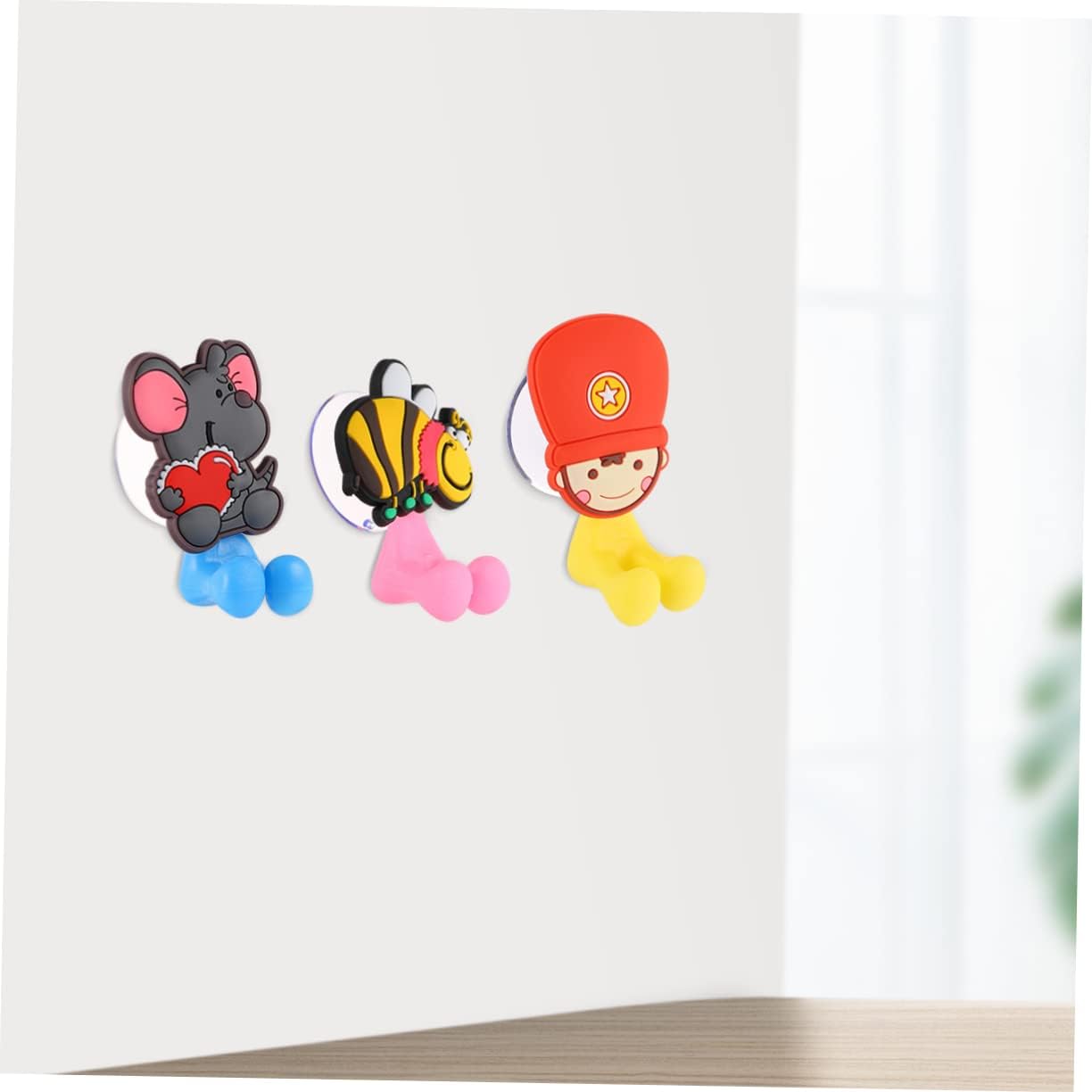 Zerodeko 3 Pcs Cartoon Wall Suction Holder