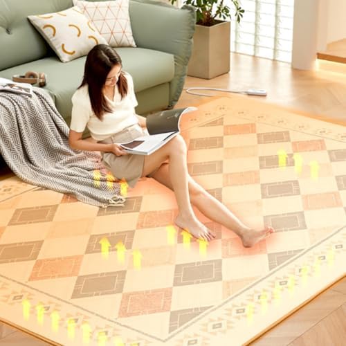 Graphene Heated Rug with Smart Control and Non-Slip Design
