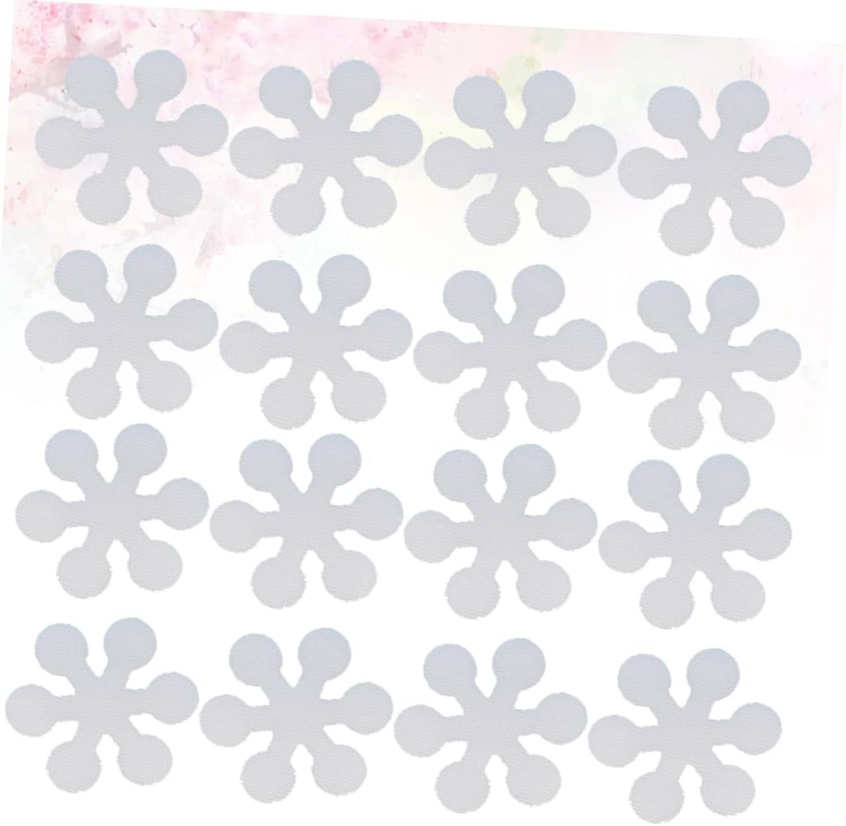 Non-Slip Shower Strips 20 Pcs Snowflake Adhesive Bathtub Decals