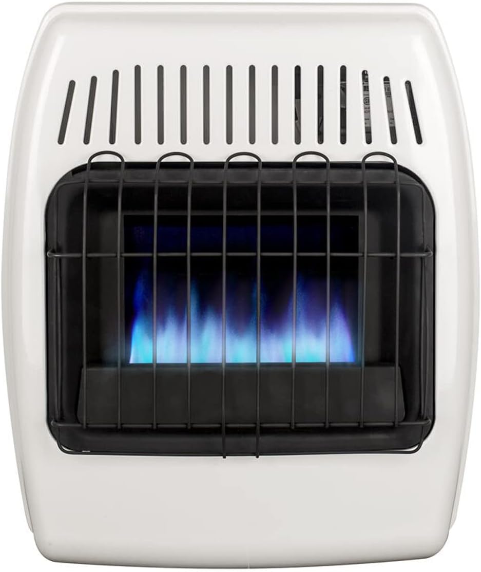 HYVIF UTY 20000 BTU Natural Gas Wall Heater - Dual Fuel Vent-Free White