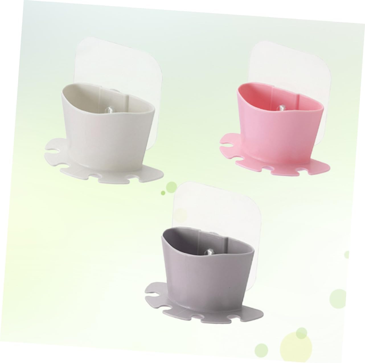 SOLUSTRE Suction Toothbrush Holder with Storage Cup