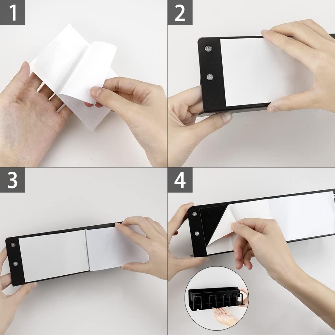 LUEXBOX 4 Cup Toothbrush and Toothpaste Holder