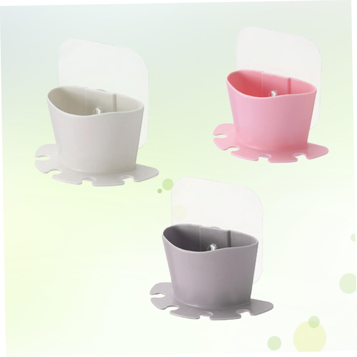 FOYTOKI Self Adhesive Bathroom Wall Toothbrush Holder