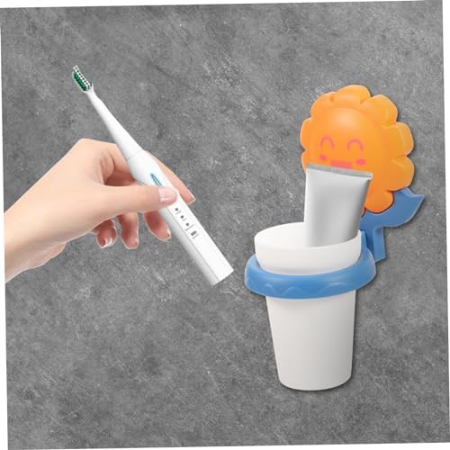 Cartoon Toothbrush Holder Wall Mount Organizer for Boys Girls