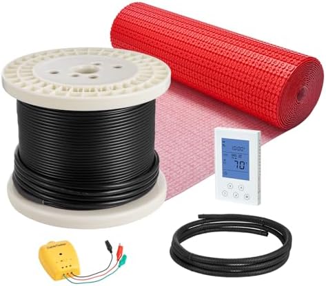 VEVOR 120 sqft Floor Heating Mat System with Smart Thermostat
