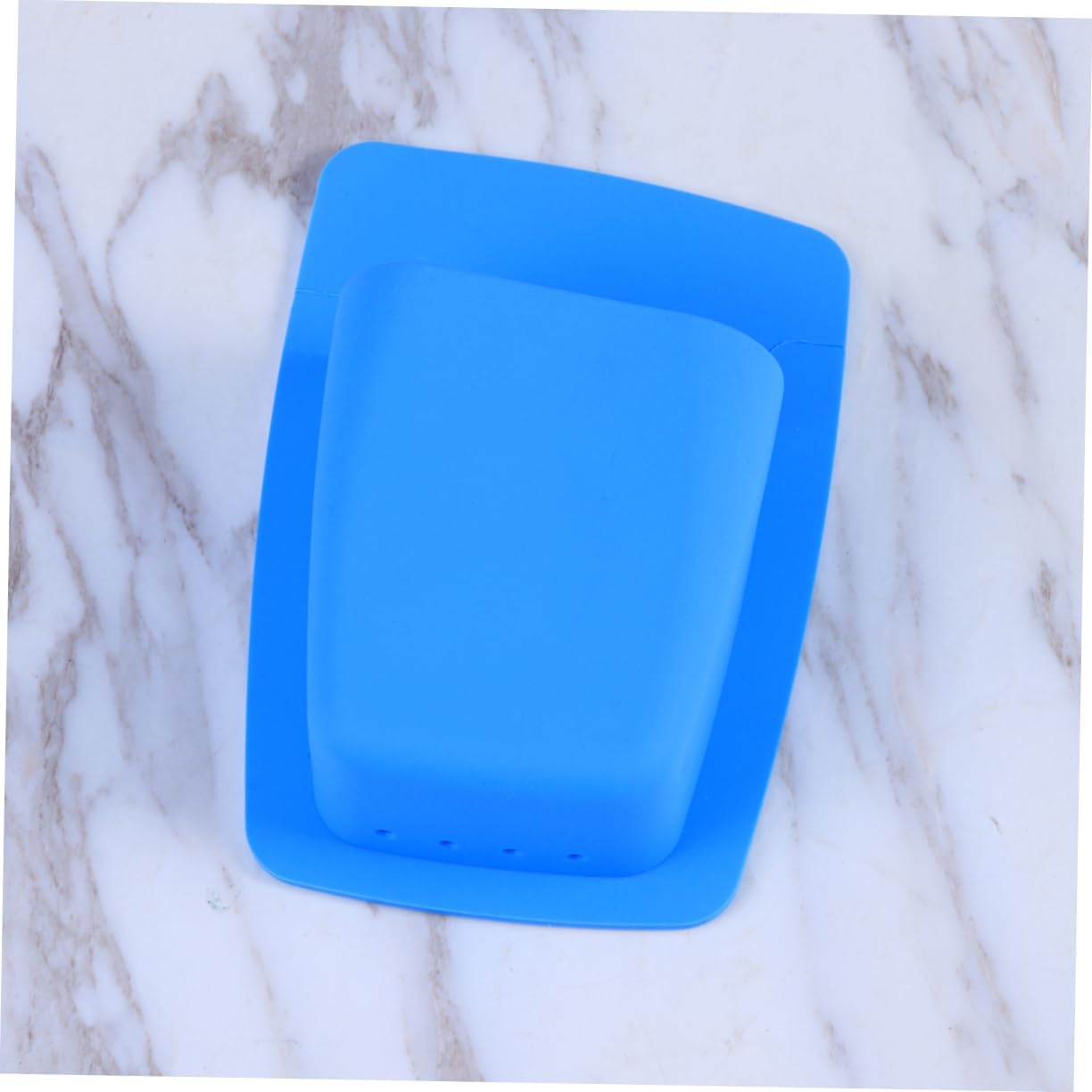 Silicone Bathroom Storage Organizer Wall Mounted Toothbrush Holder Razor Holder Blue