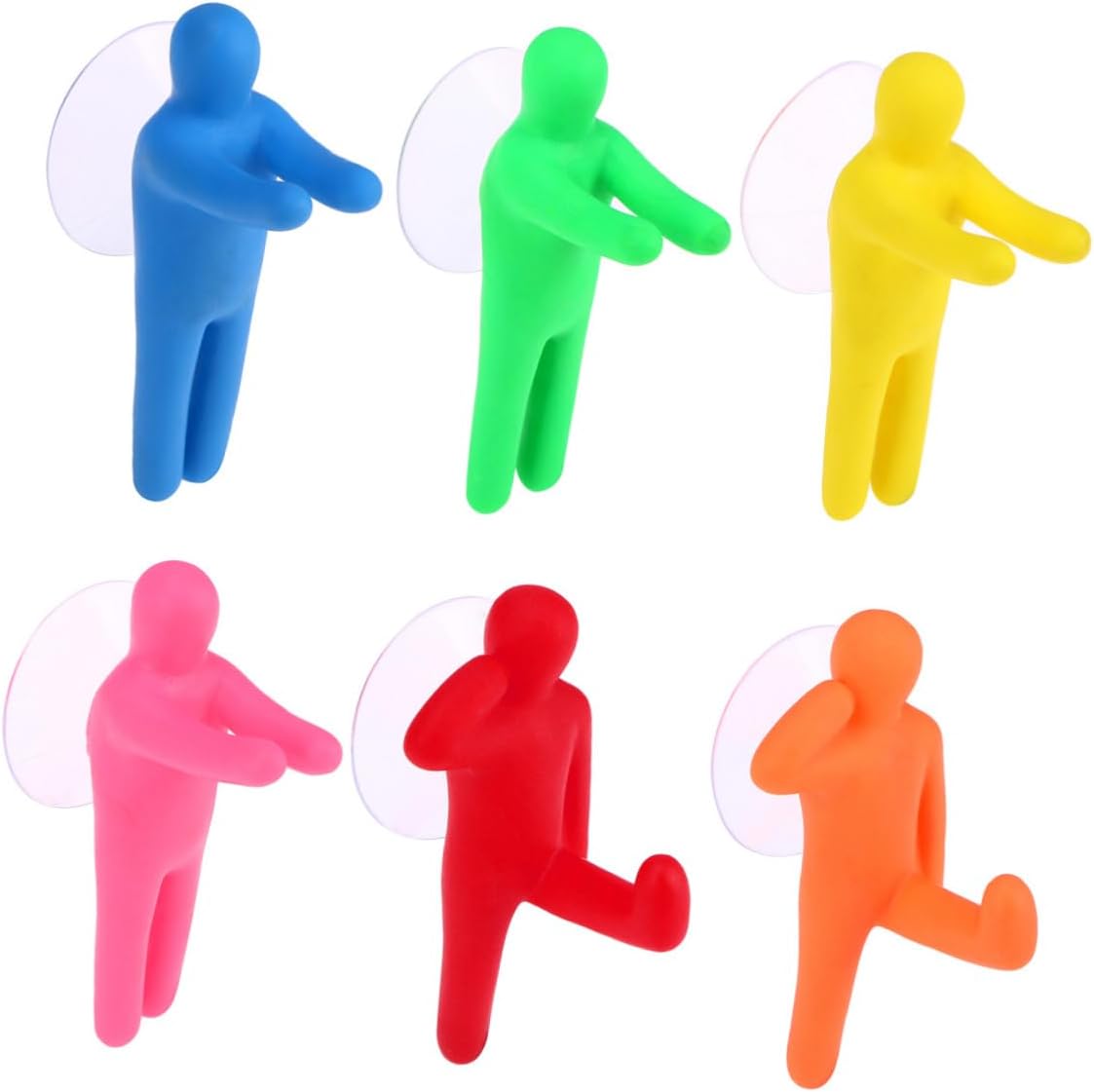 IMIKEYA 6 Pcs Bathroom Suction Cup Hooks and Toothbrush Holders