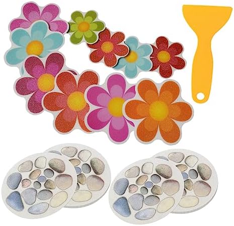 KONTONTY 14Pcs Non-Skid Bathroom Stickers for Bathtubs Showers Stairs and Ladders