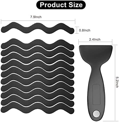 Ding Xi Bathroom Tub Non-Slip Stickers 24 Pack with Silicone Scraper