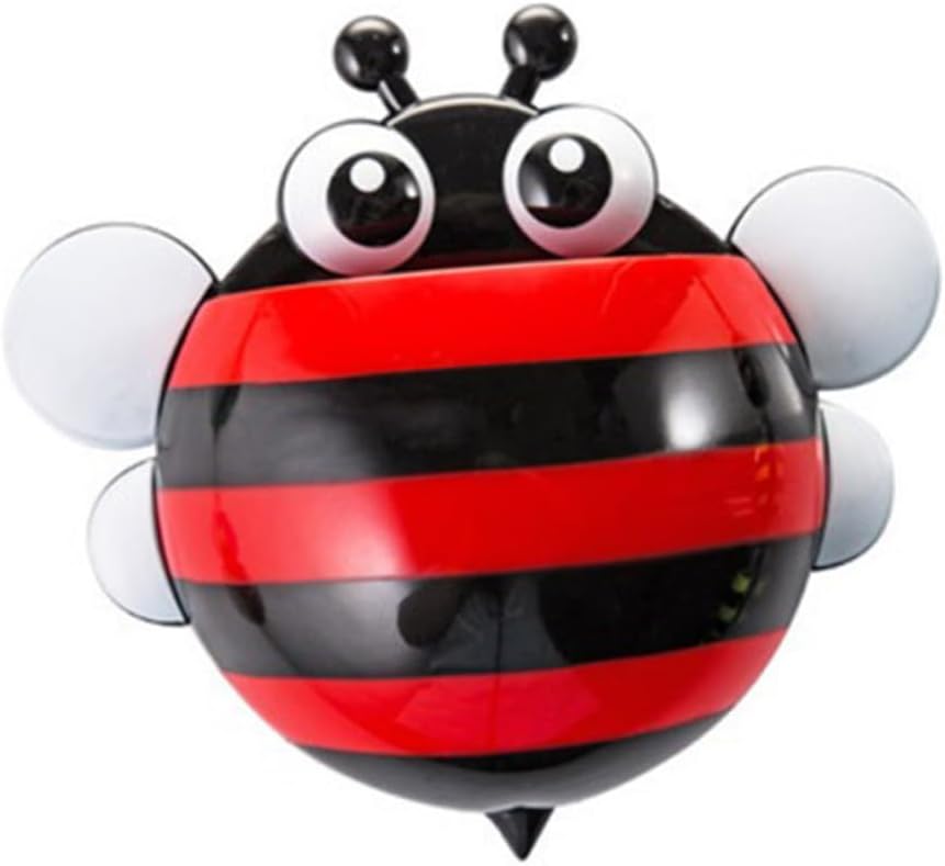ABOOFAN Toothbrush Holder with Suction Cup Mount - Bee Design