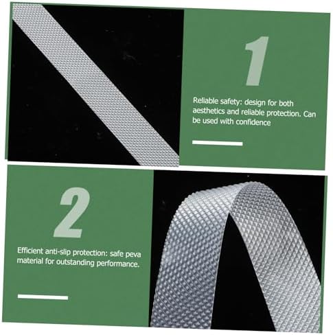 1set - Transparent Bathtub Stickers Non-Skid Decals for Stairs Pools Ladders