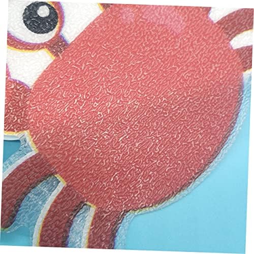 Amosfun 5pcs Non-Slip Bath Grip Stickers with Crab Design