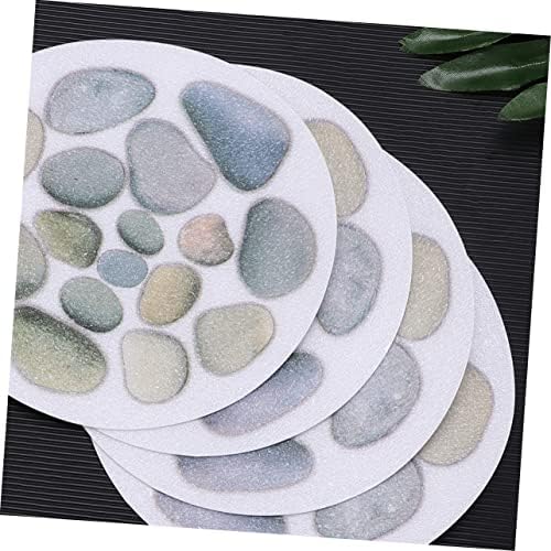 PRETYZOOM 4Pcs Bathroom Non-Slip Stickers with Scraper