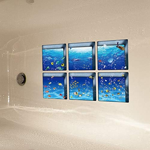 AILEGOU 3D Non-Slip Bathtub Stickers for Kids