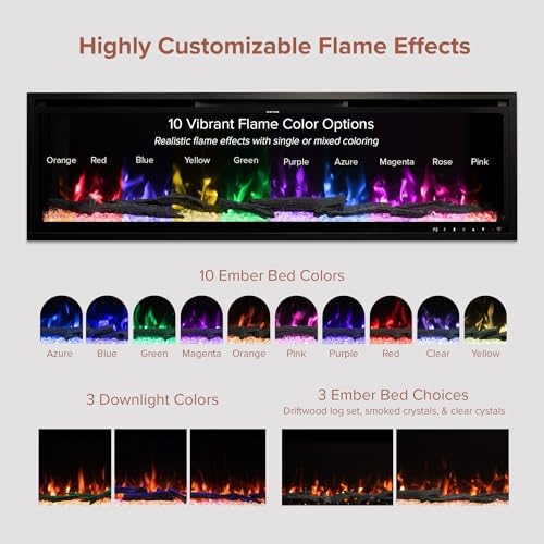 Modern Ember Highmark 60 Inch Smart Linear Electric Fireplace 1