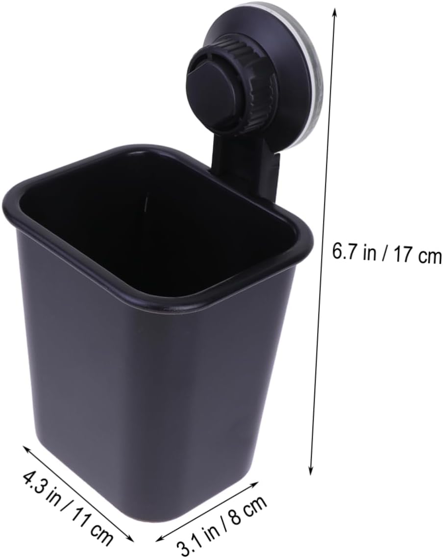 Bathroom Suction Cup Toothbrush Holder with Decorative Design