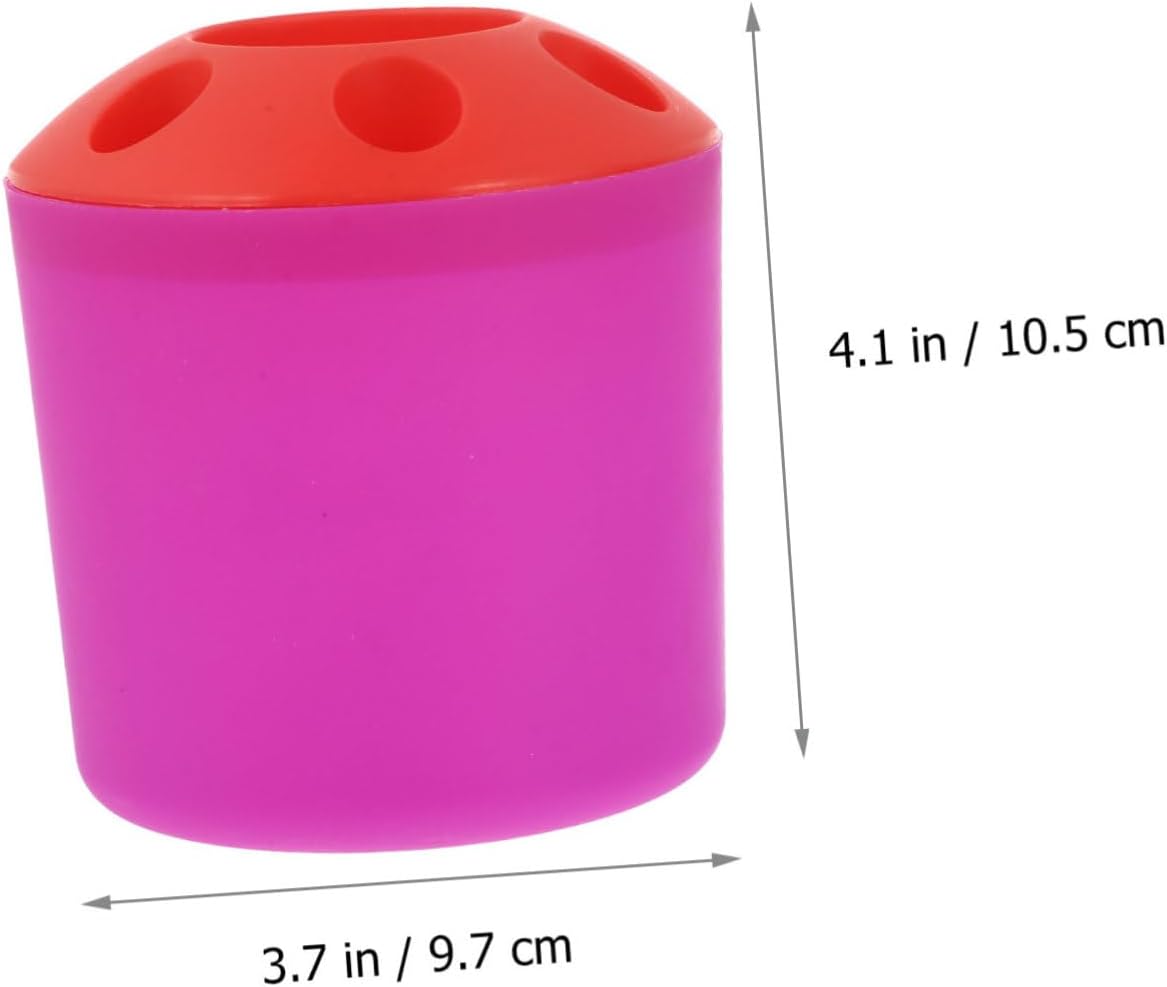 VOSAREA Toothbrush Holder with Purple Base Organizer 1