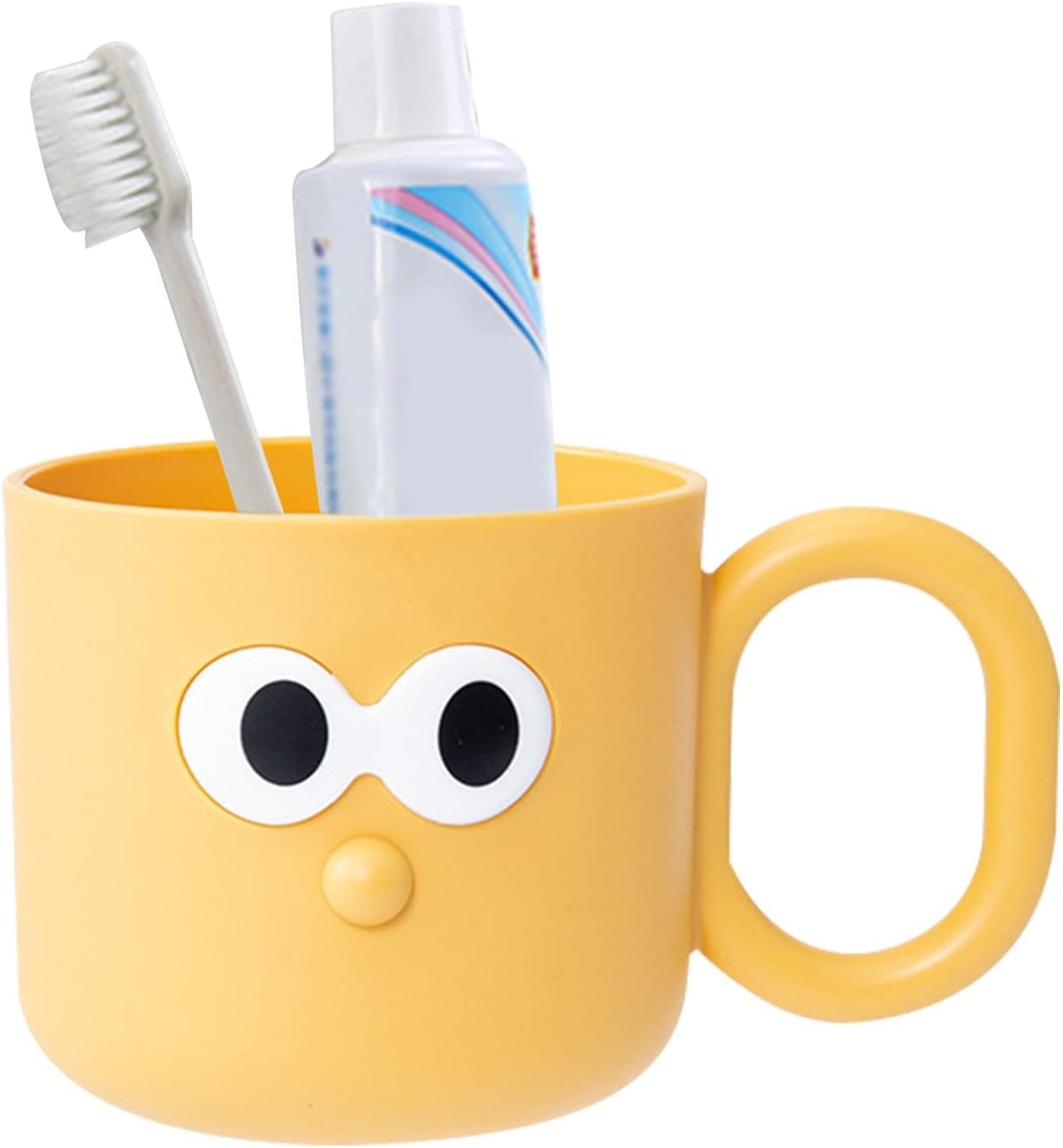 Kids Toothbrush Rinse Cup - Cute Cartoon Design Unbreakable Reusable