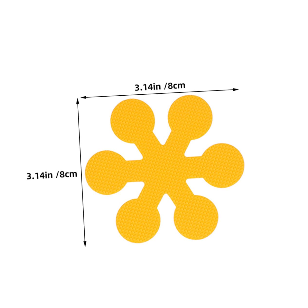 Hemoton Nonstick Tub Stickers 12pcs Snowflake Flower