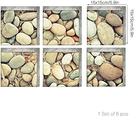 AILEGOU 3D Non-Slip Bathtub Stickers Set of 6 1