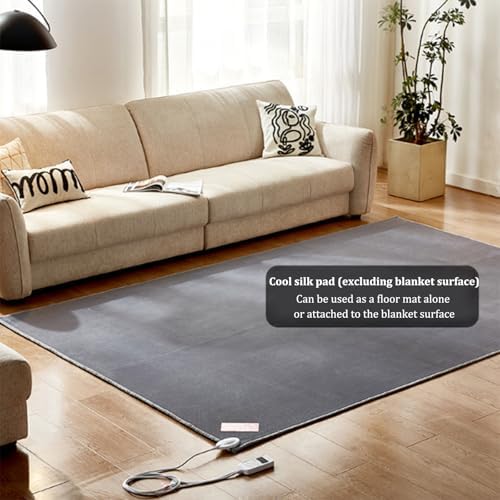 Graphene Heated Rug with Smart Control and Non-Slip Design