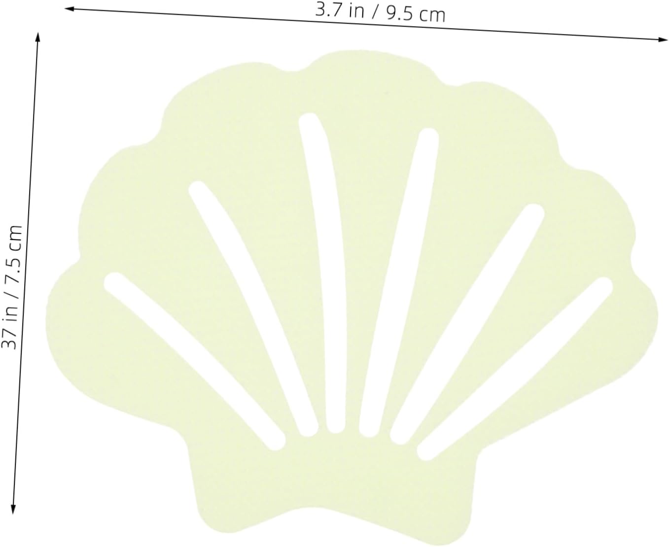 GLEAVI 30Pcs Shell Shaped Non Slip Shower Stickers