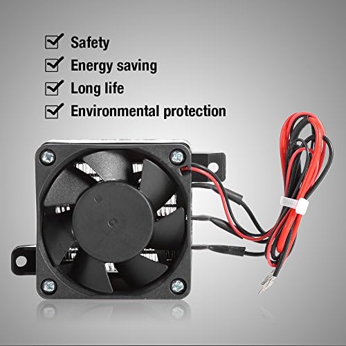 Qioni 100W 12V Car Fan Heater with Mounting Holes