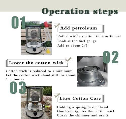 AMeLL Kerosene Stove Heater for Indoor Emergency Tent Use