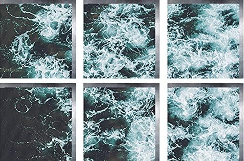 ChezMax Non-Slip Bathtub Sticker with Waves Pattern