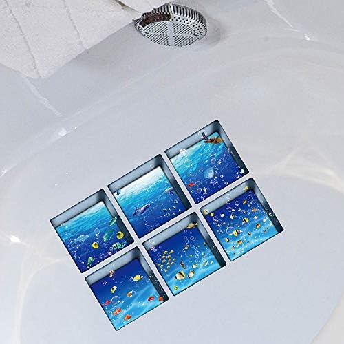 AILEGOU 3D Non-Slip Bathtub Stickers for Kids