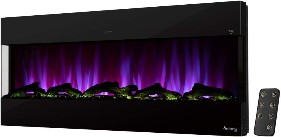 e-Flame USA Hampshire 50-inch Wall Mount LED Fireplace