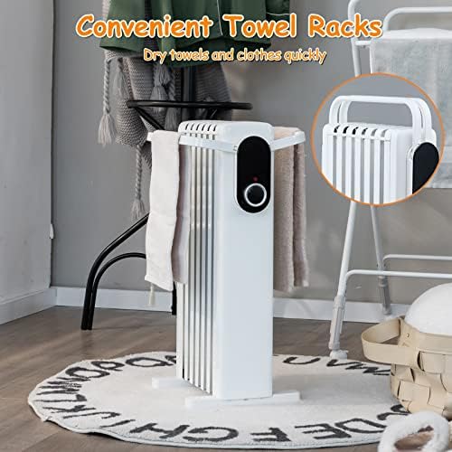 Tangkula 1500W Oil Radiator Heater with 3 Heat Settings