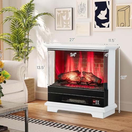 ORALNER 27 Electric Fireplace with Mantel