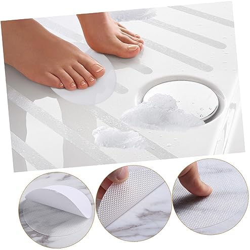 LABRIMP 30 Pcs Round Non-Slip Bathtub Stickers