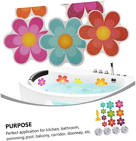 KONTONTY 14Pcs Non-Skid Bathroom Stickers for Bathtubs Showers Stairs and Ladders