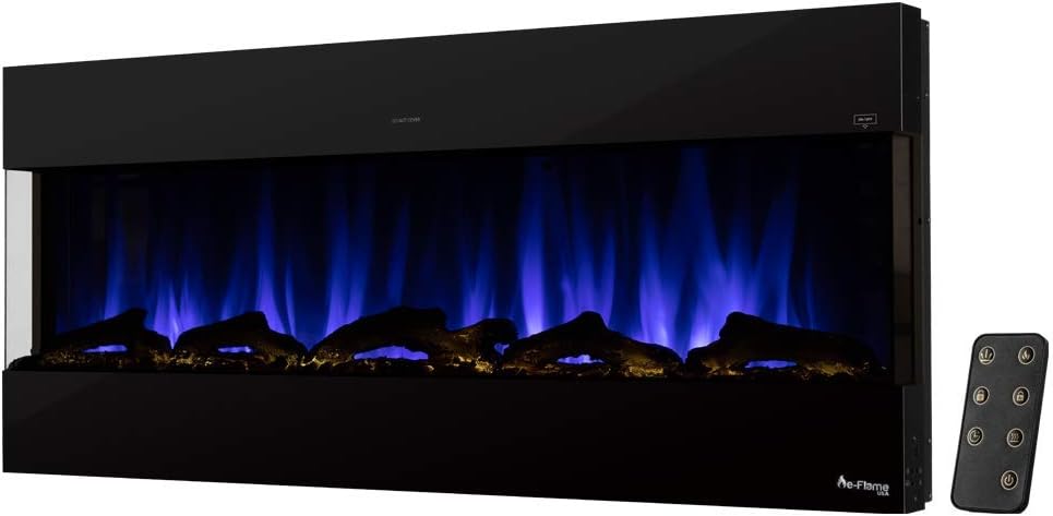 e-Flame USA Hampshire 50-inch Wall Mount LED Fireplace